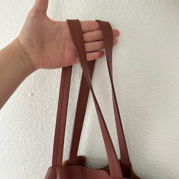 Genuine Leather Brown Tote - Picture 12 of 15